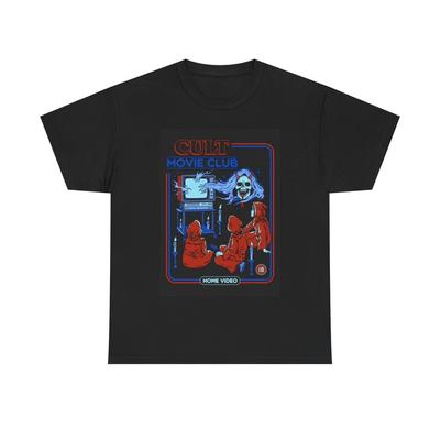 Cult Movie Tshirt Horror Art Blockbuster Funny Scary Unisex Heavy Cotton Tee Unisex T-Shirt