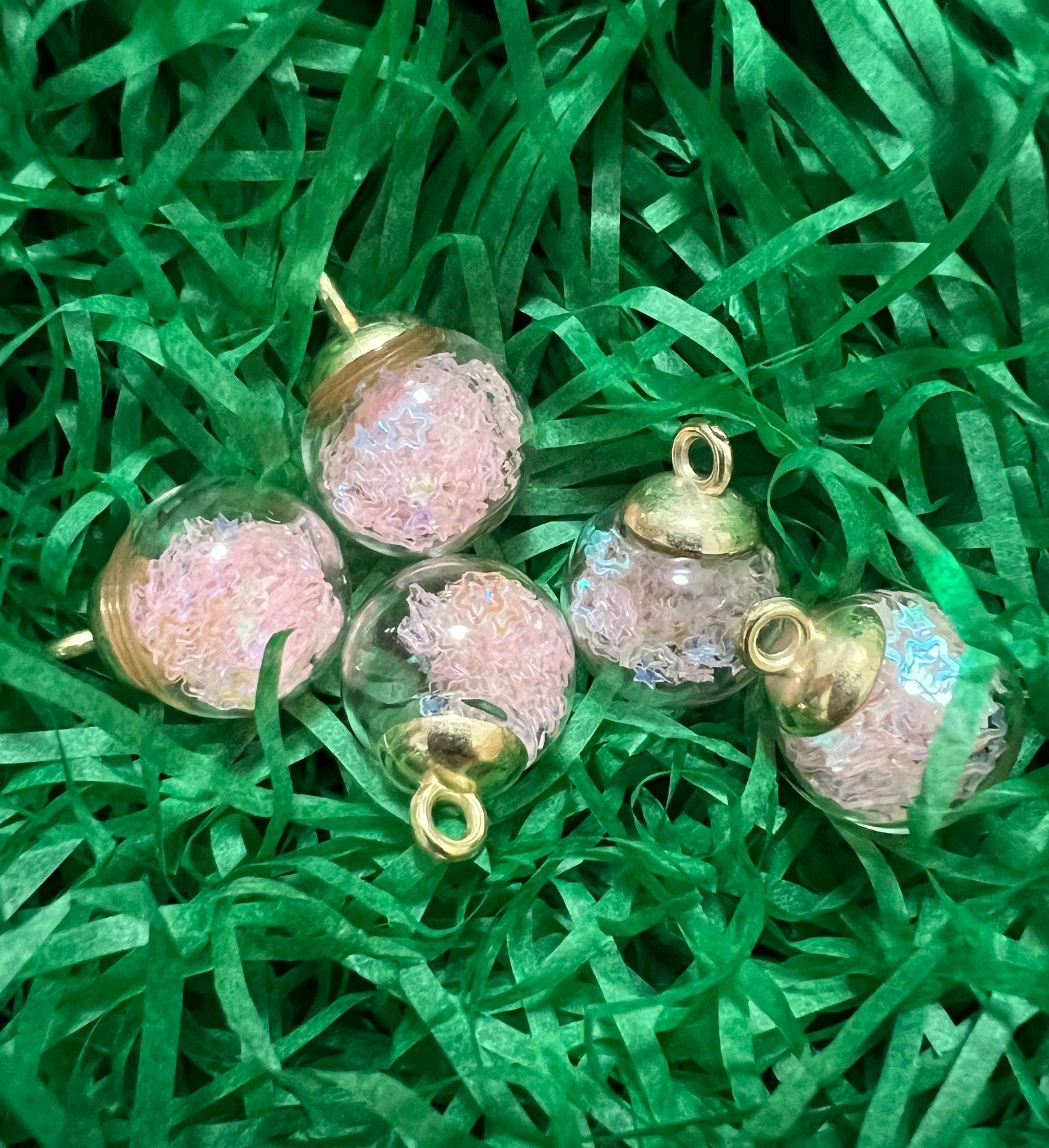 

Colorful Star Sequin Glass Ball Pendant for DIY Jewelry and Accessories 16MM