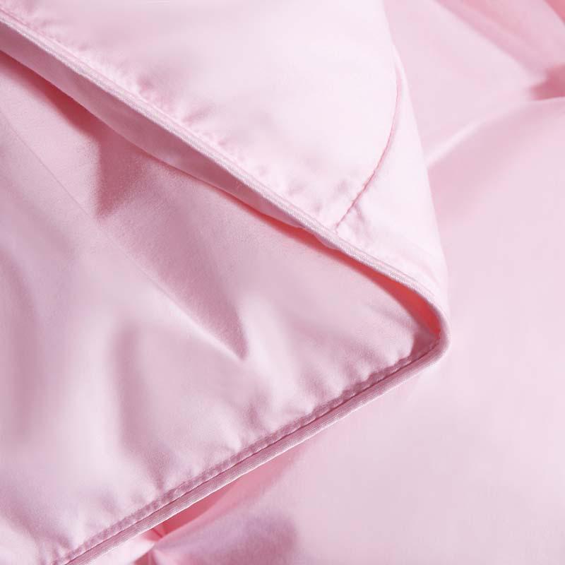 Court Style Soft Silk Twist Solid Color Down Quilt Shell - Silent Semi-Finished Version