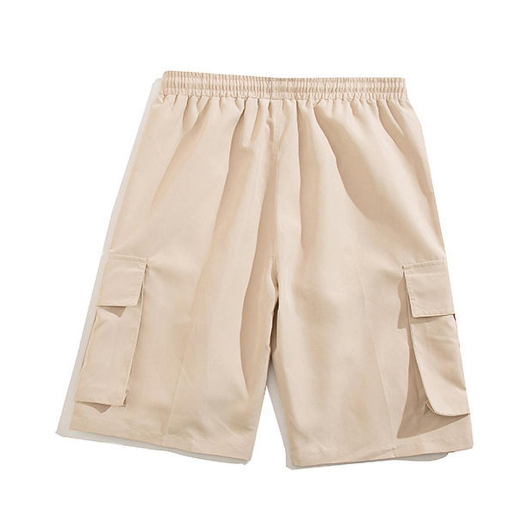 Men's Summer Cargo Shorts Loose Casual Multi-Pocket Drawstring Men's Jogging Cargo Shorts