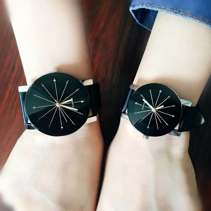Top Style Fashion Women Watch Luxury Leather Band Analog Quartz Wristwatch Ladies Watchs Black Clock Reloj De Mujer