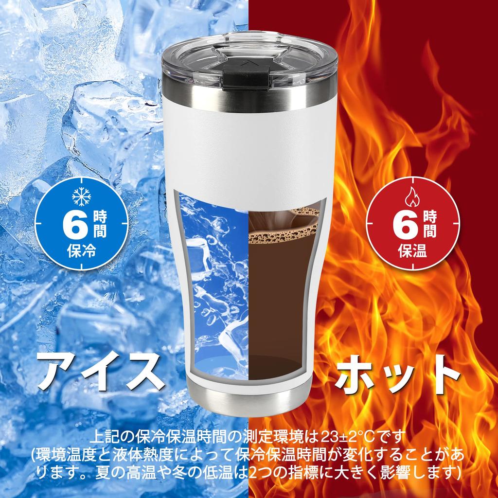 HAUSHOF Vacuum Insulated Stainless with Car Coffee Water Stainless Steel Convenience Store Keeps Drinks Hot or Perfect for Outdoor Tumbler, Steel,