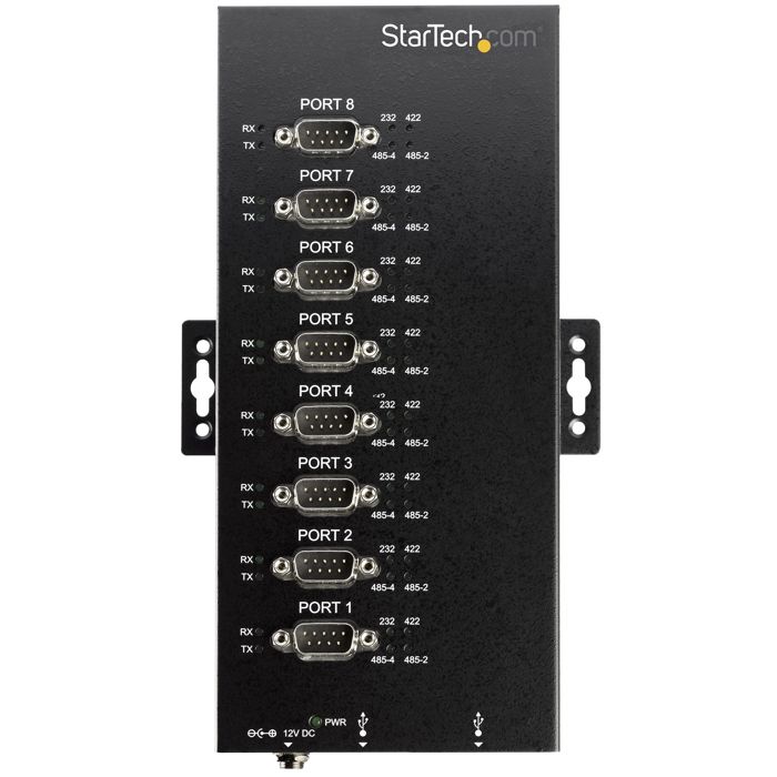 STARTECH Hub industriel USB vers série RS232 / RS422 / RS485 à 8 ports avec protection électrostatique (ESD) 15 kV - USB - PC