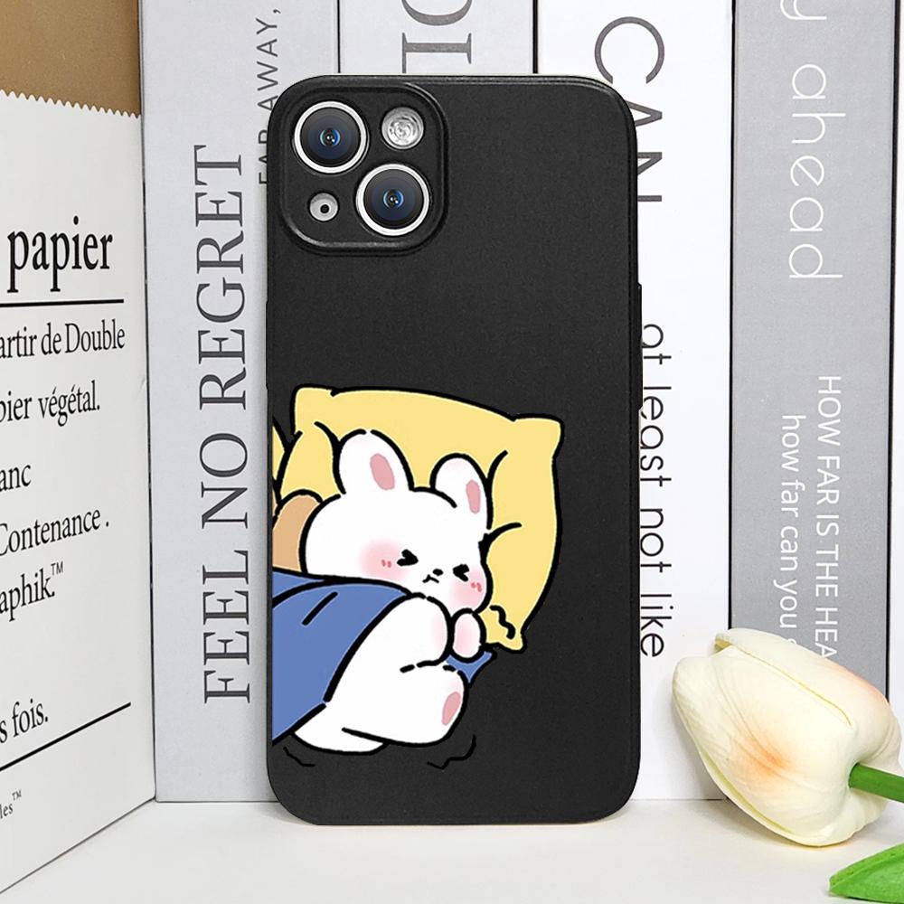 

Мультяшный Кролик Медведь Пара Влюбленные Чехол для Телефона для IPhone 11 12 13 15 16 Pro Max Mini X XS 7 8 14 Plus SE2 Прозрачный Мягкий Чехол для Влюбленных For iPhone X XS