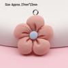 Fresh Cartoon Resin Sunflower Keychain Pendant - DIY Five-Petal Flower Ornament Accessory