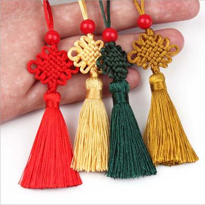 Pingente Artesanato DIY Charms para Cortina Pingente de Borla Nó Chinês Pingente de Nó Chinês Pingente de Borla de Seda