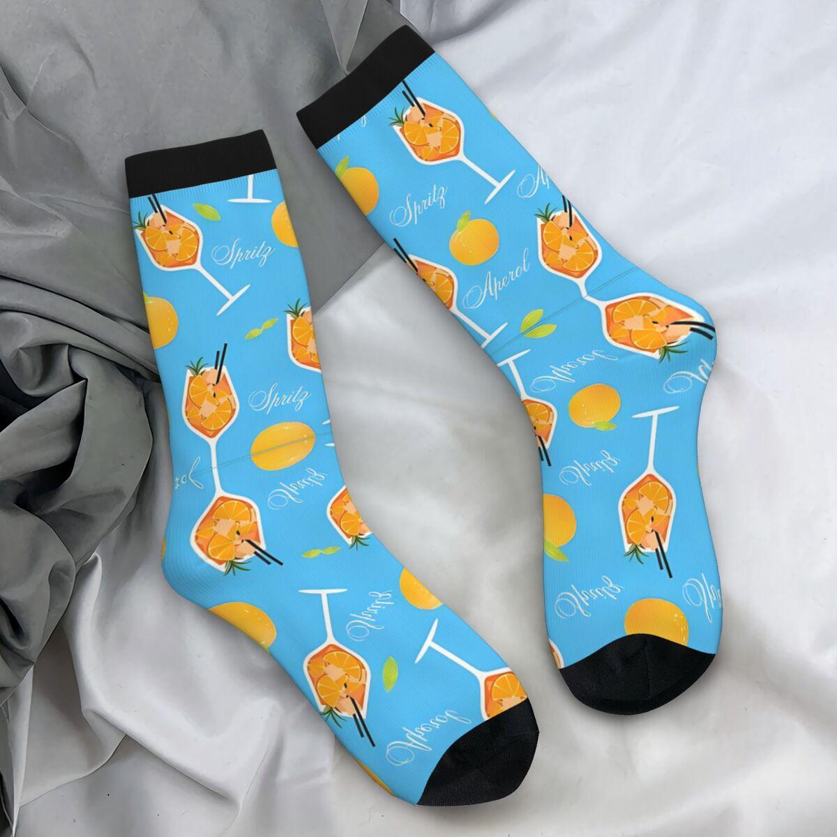 

Чулки Aperols Spritz Женские Мужские Носки Теплые Мягкие Смешные Носки Зимние Для Скалолазания Противоскользящие Носки Подарок One Size