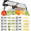Adjustable Mandoline Vegetable Slicer by Chef's INSPIRATIONS. Best for Slicing Food, Fruit and Vegetables. Mandolin Slicer Julienne Cutter. Cut Proof