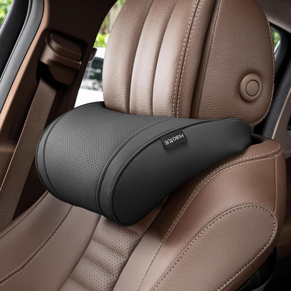Car Neck Protection Pillow Headrest—Compatible with Maybach, BMW, Tesla; Lumbar Support, Seat Backrest