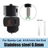 For Bambu Lab A1/A1 Mini Hotend Kit Fast Speed Printing Head Assembly Thermistor Heater 0.2/0.4/0.6/0.8mm Hardened Steel Nozzle