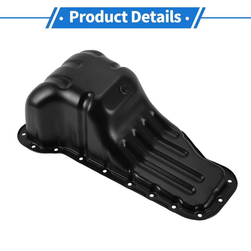 X Autohaux 1 Pc No.121020C020 Engine Oil Pan for Toyota Hilux 2015 Steel Black