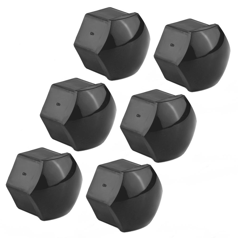 20pcs 21mm Nut Car Wheel Auto Hub Screw   Anti Theft Cover   Black