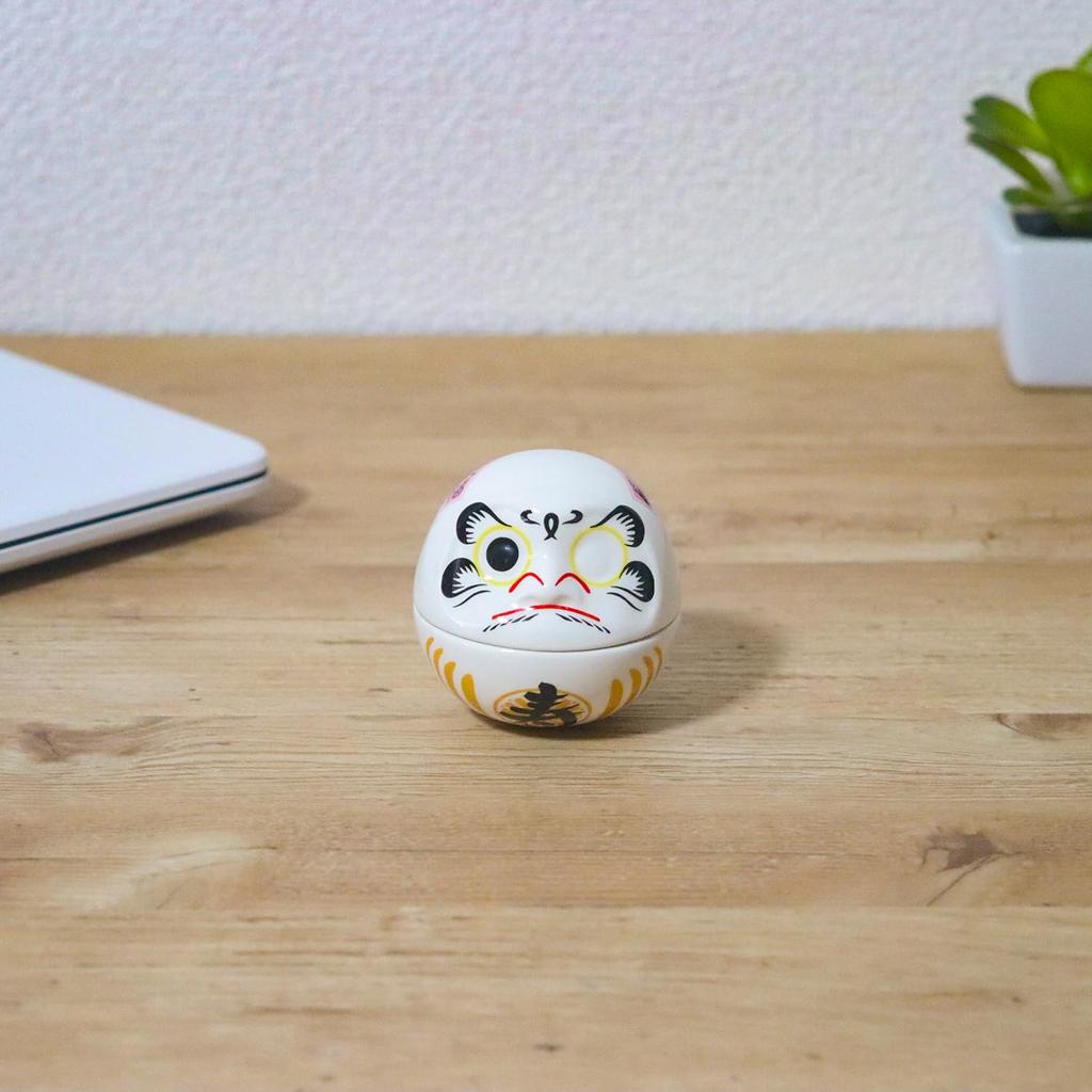 Castle Enterprises Get-Up Lucky Daruma Dolls (White) - Set of 10 [Commercial Use]