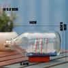 Home Decor Mediterranean Style Mini Ship Boat  A Glass Bottle Of A Mediterranean-Style Sailing Vessel With A Beautiful Meaning