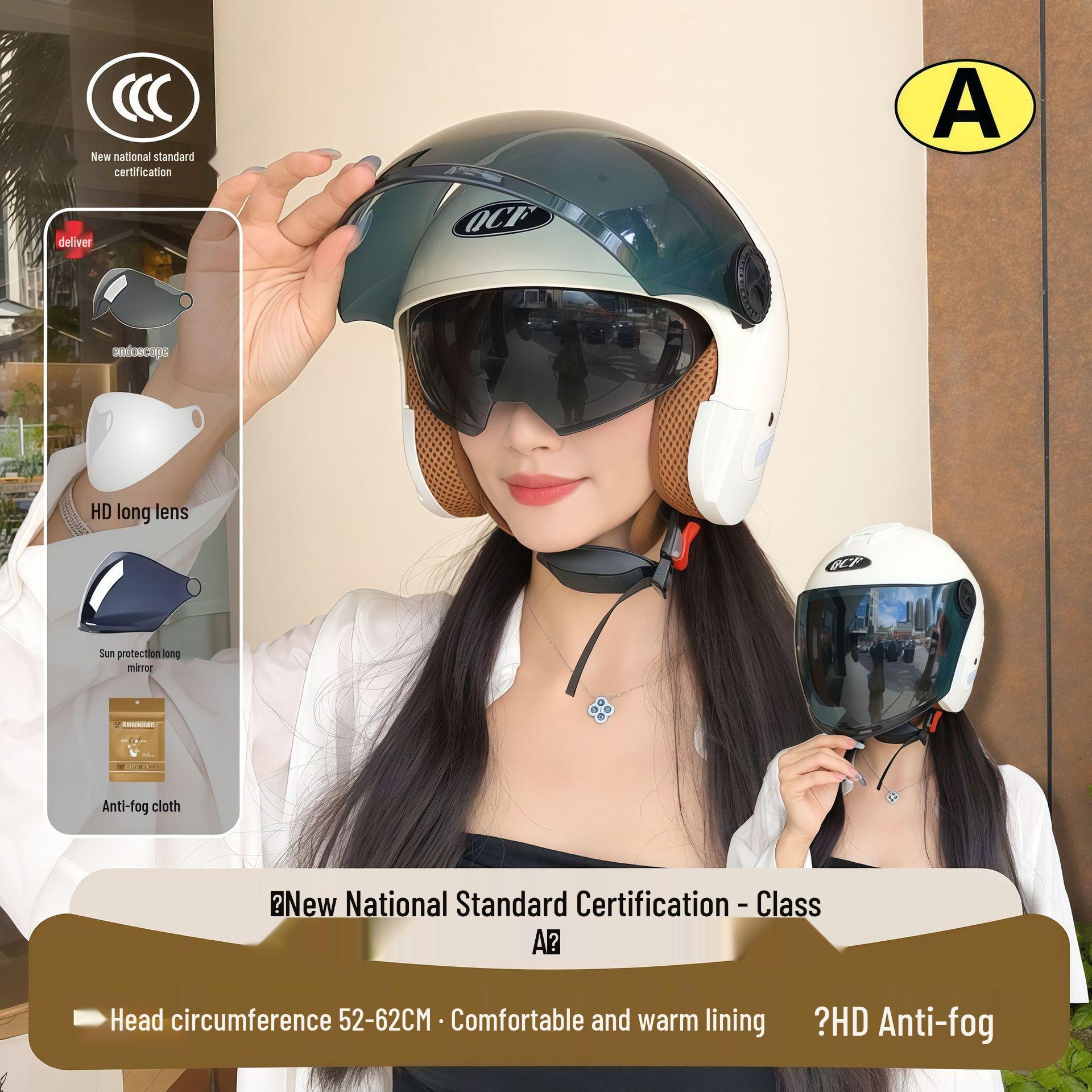 

Electric Vehicle Anti-Fog Winter Helmet: Unisex Warm Double Lens for Cold Protection