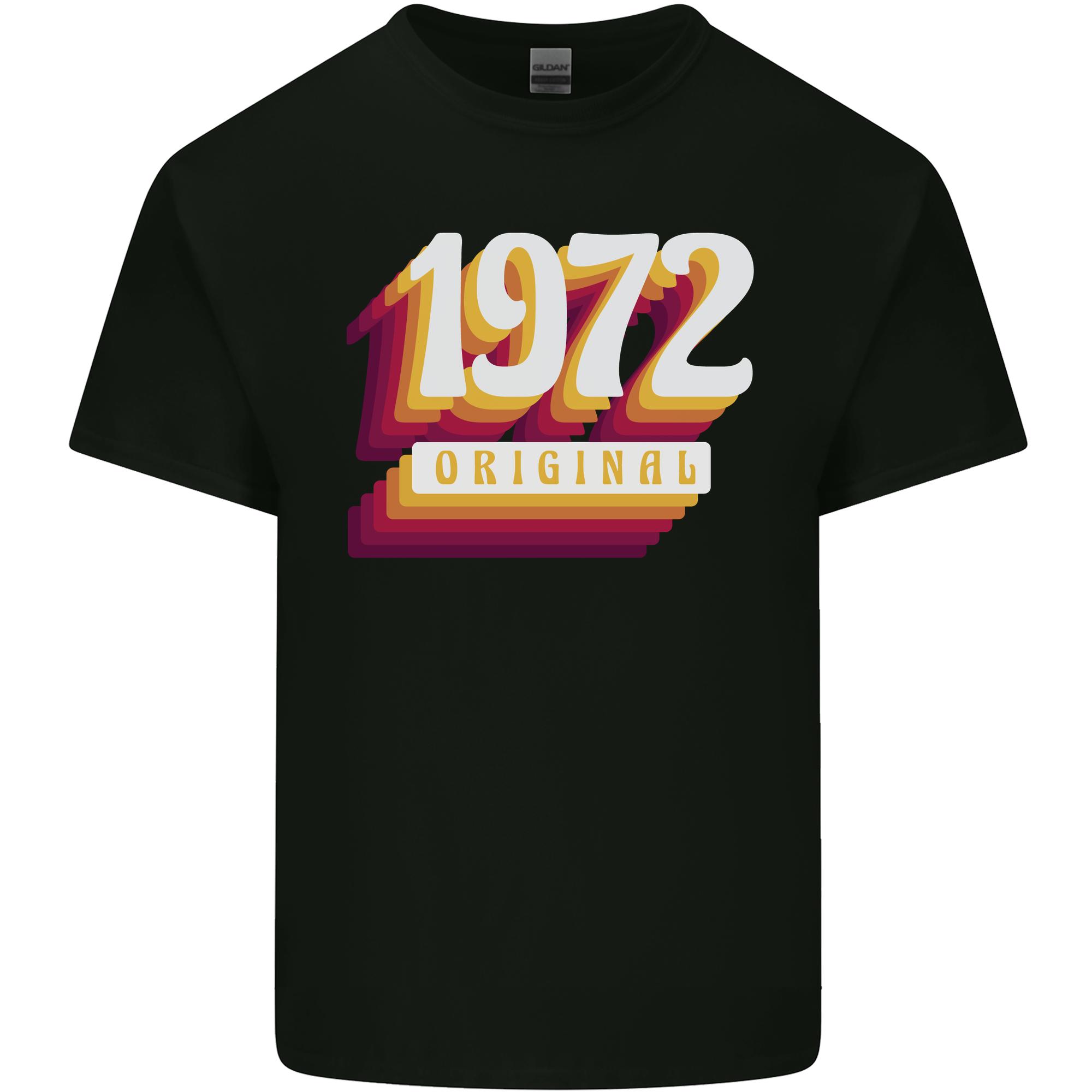 Retro 54th Birthday Original 1972 Unisexs Light Cotton TShirt S