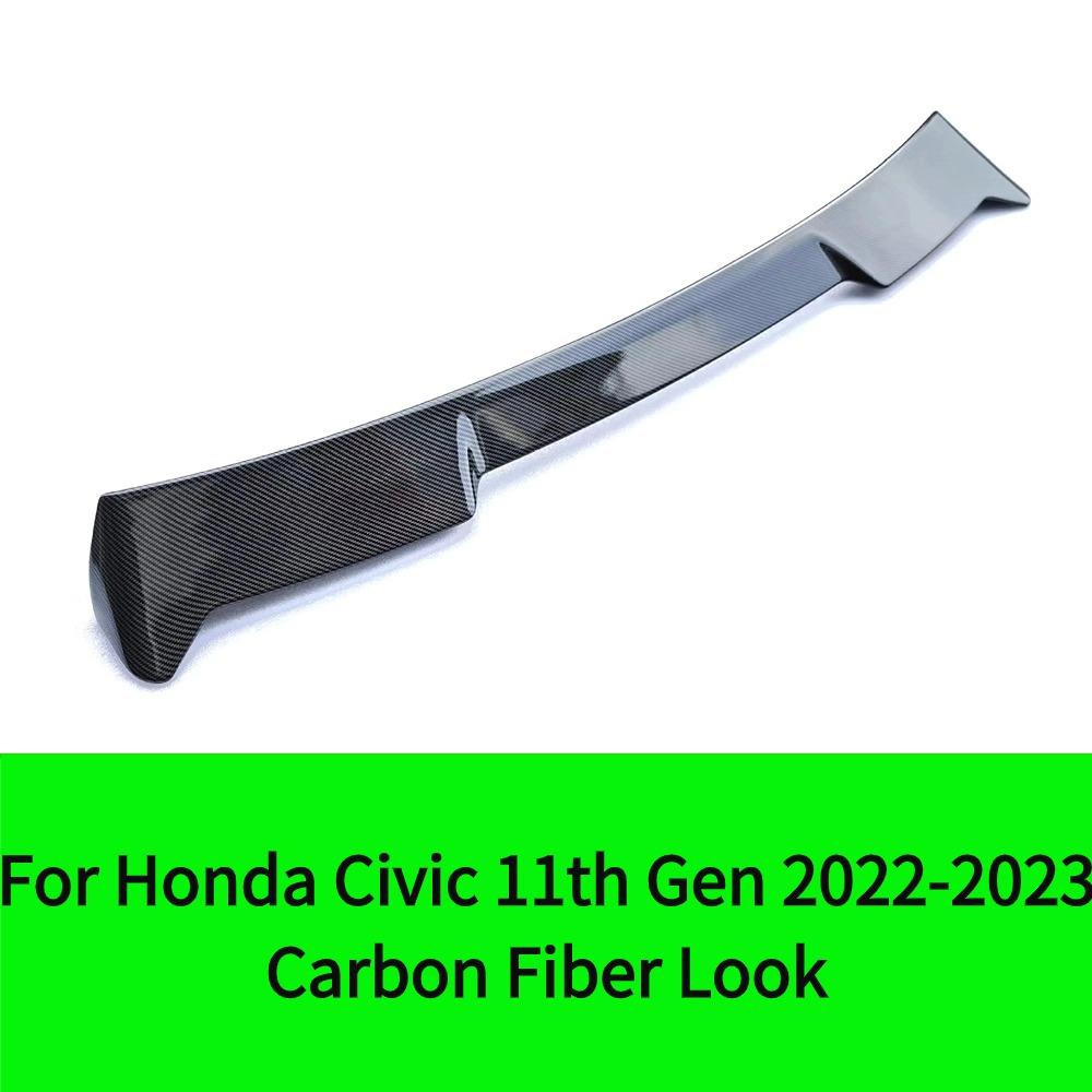 For Honda Civic 11th Gen  Hatchback 2022 2023 Car Accessories Rear Window Roof Wing Spoiler Trim