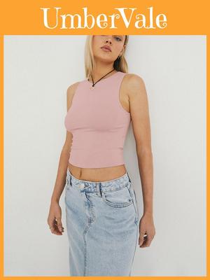 Y2k Sexy Crop Top With Nylon Fabric For Streetwear Girls