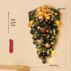 Décoration de Noël en rotin: Couronne, Guirlande, Ornements d'Arbre et Décorations de Porte