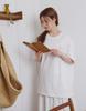 Seuteulaipeumagalin Margarine Printed Oversized Short Sleeve T-Shirt Ivory
