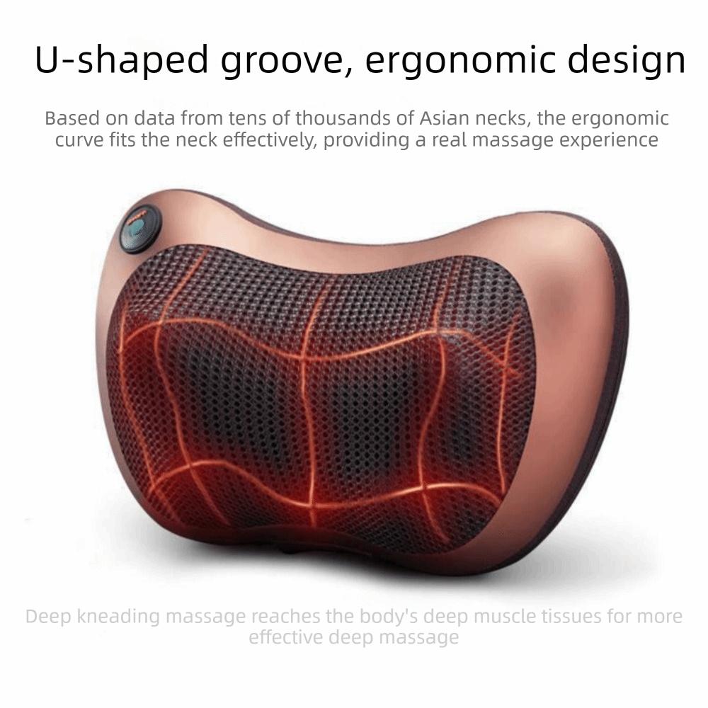 Kneading Electric Massage Pillow 8 Head Massager Neck Massage Pillow Car Massage Pillow Body Relax