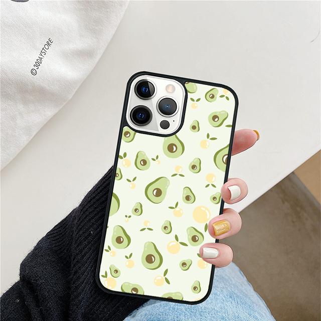 Funny Floral Avocado Mobile Phone Cases Cover For iPhone 17 Air 16 15 14 12 13 11 Pro MAX Apple Plus Coque