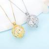CLUCI 925 Sterling Silver Big Twisted Ball Shaped Cage Pendant Women Fine Jewelry Charms Pendant Wish Pearl Locket SC170SB