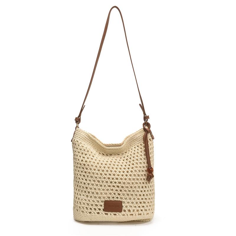 Large Capacity Hand-woven Bag Women's New Summer Shoulder Bag Versatile Commuter Tote Bag