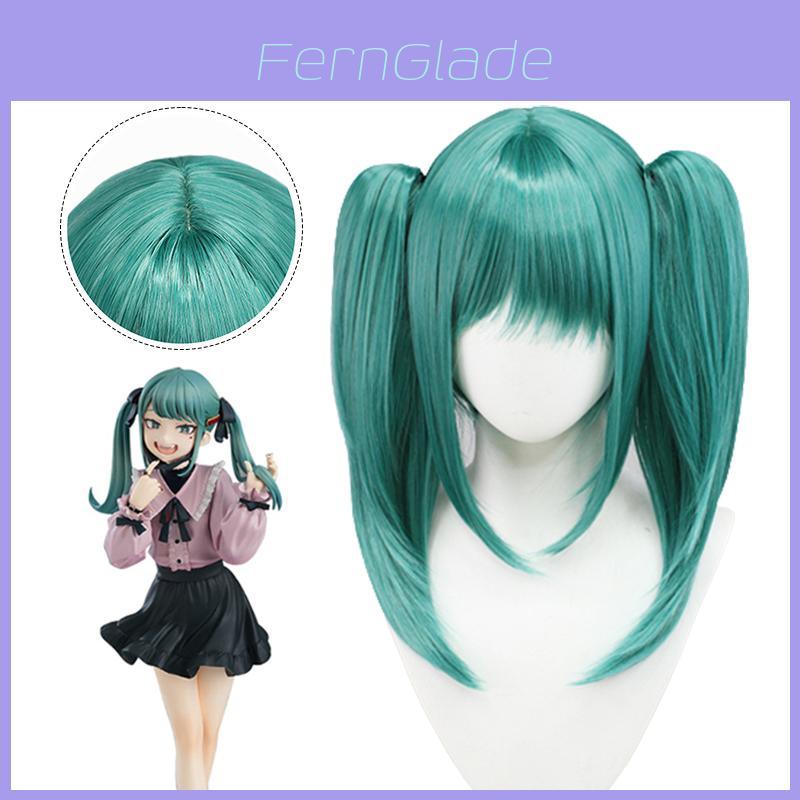Hatsune Miku Vampire Cosplay Wig W/ Double Horsetail Hairpiece For Carnival Props