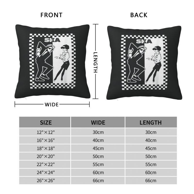 Custom Ska Reggae Jamaica Music Pillow Case Cushions Cover For Sofa Square Pillowcase