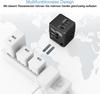 Amoner International Adapter Type Travel Power Fast 3 Ports and 1 AC Adapter Compatible with Type C International Black Converter, C, Transformer,