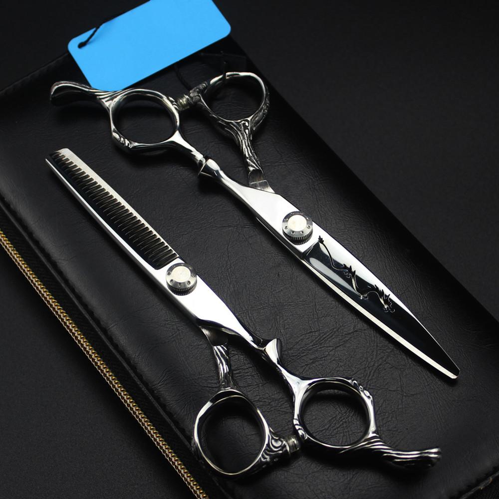 

Стальные 6-дюймовые полые ножницы Dragon Hair Cutting Scissors Haircutting Thinning Barber Tools Парикмахерские ножницы
