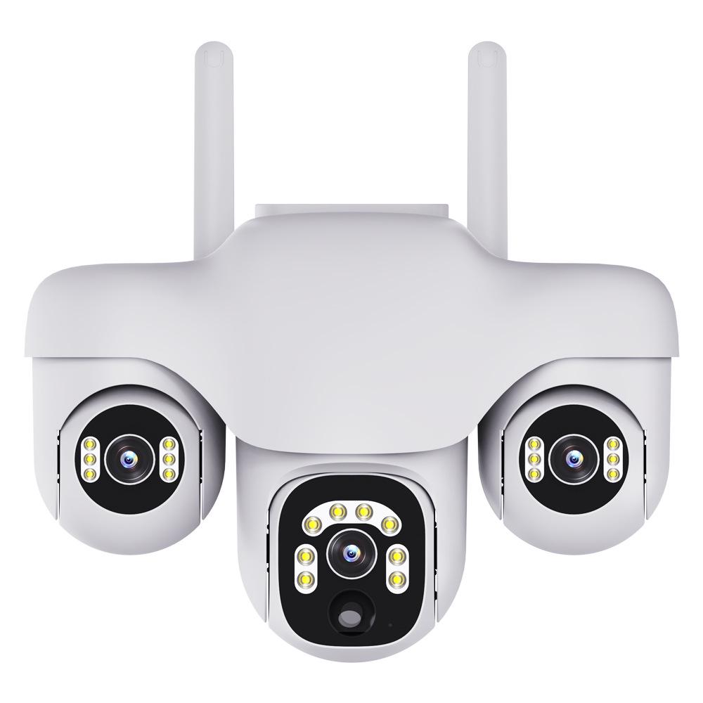 4G Triple-Lens Solar Camera with HD Night Vision & WiFi Connectivity