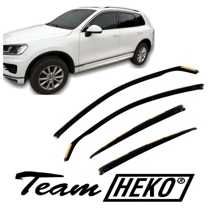 J&J AUTOMOTIVE | Heko Deflecteurs d'air Déflecteurs de Vent Pour Volkswagen Touareg 2010-2018