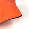 HERMES Flap Pouch Puri Plat Two fold Clutch bag Swift Orange Unused