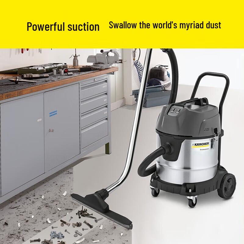 KARCHER Commercial Industrial Stainless Steel Wet/Dry Dual Motor Vacuum Cleaner NT50/2