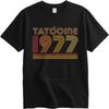 Vintage Summer For Him T Shirt Tatooine 1977 Retro Design Print Short Sleeve Relaxed Fit Round Neck Teeshirt Men Cotton T Shirt