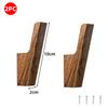 Wooden Coat Hook Wall Hooks, Heavy-duty Walnut Wood Hook, Decorative Key Holder Coat Rack Wall-mounted Hook Clothes Hanger