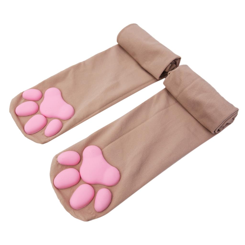 New Cat Paw Socks For Women Girls Kawaii 3D Cat Claw Toe Stocking Cute Gift Lolita Paw Pads Cosplay Cat Paw Pad Thigh High Socks