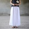 Pantaloni estivi a gamba larga Tasche per pantaloni Pantaloni larghi da donna in lino di cotone