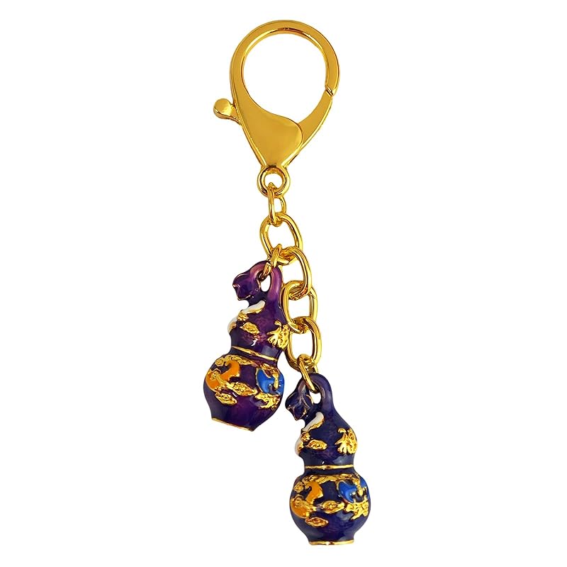 

[YISHUI] (Isui) feng shui keychain gourd lucky amulet lucky charm Talisman longevity health wallet key chain