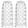 2Pcs Adult Finger Sleeve Finger Cots Finger Condoms Vagina Clitoral Nipple G-Spot Stimulator Anal Sex Toys for Adults Women Men