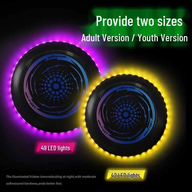 LED Light-Up Flying Disc: Interactive Parent-Child Toy for Team Building and Outdoor Fun