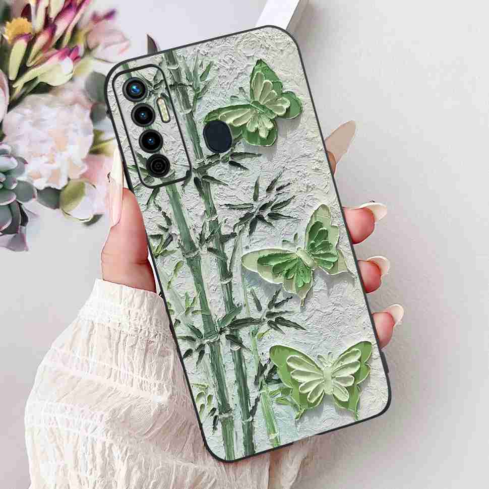 Cute Cat Cover For Tecno Camon 17 Case CG6 CG6j Silicone Soft Protection Shell For Tecno Camon 17 Camon17 Back Cover Casing 6.6"