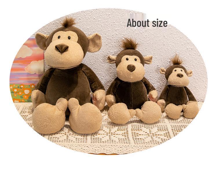 Plush Jungle Animal Dolls: Elephant, Monkey, Tiger, Lion, Giraffe – Perfect Children's Gifts