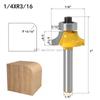 Woodworking Milling Cutter Set Of 4 Pieces Round Corner Cutter Trimming Machine Tool Head Woodworking Chamfer Milling Cutter Set
