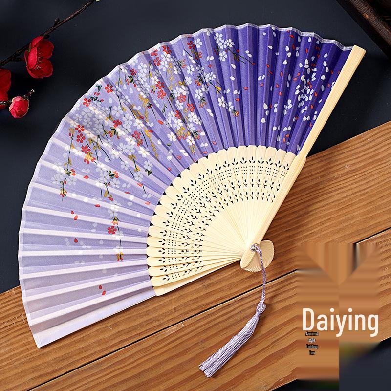 

Traditional Chinese Hanfu & Qipao Folding Fan for Women and Children: Portable and Stylish for Dance and Cultural Events Dance Fan