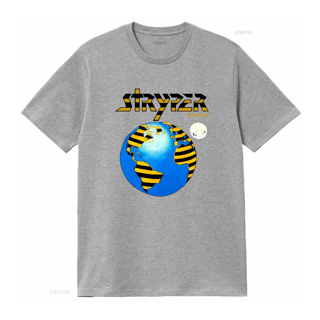 Stryper Soldiers Under Command 80er Jahre Vintage T-Shirt Globus Mond Design mit Jesaja 53 5 Text vintage Gewaschen Stilvolle Streetwear