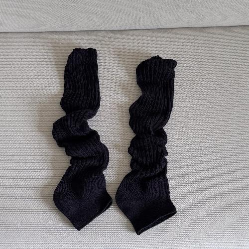 Autumn Winter Leg Warmers Solid Color Knitted Loose Long Socks Leg Covers JK Lolita Girls Leg Warmer Women Knitted Foot Cover