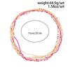 Salircon 6 Pcs/Set Summer Beach Bohemian Rice Beaded Waist Belly Chain for Women Sexy Simple Body Chain Y2K Jewelry Accessories